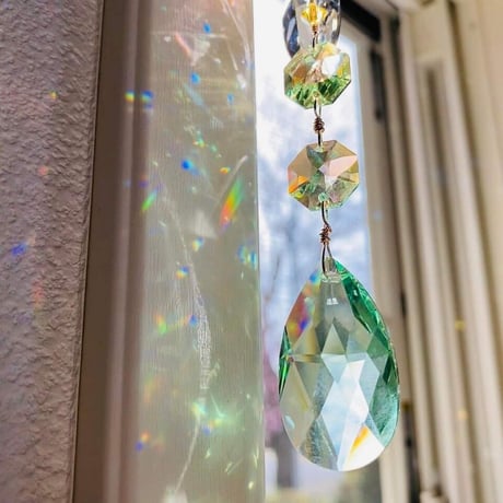 自分でつくる【キットあり】－祈り－Suncatcher®「共に生きる」【限定7本】／本文をよく読んでご注文ください（スワロフスキークリスタル使用）
