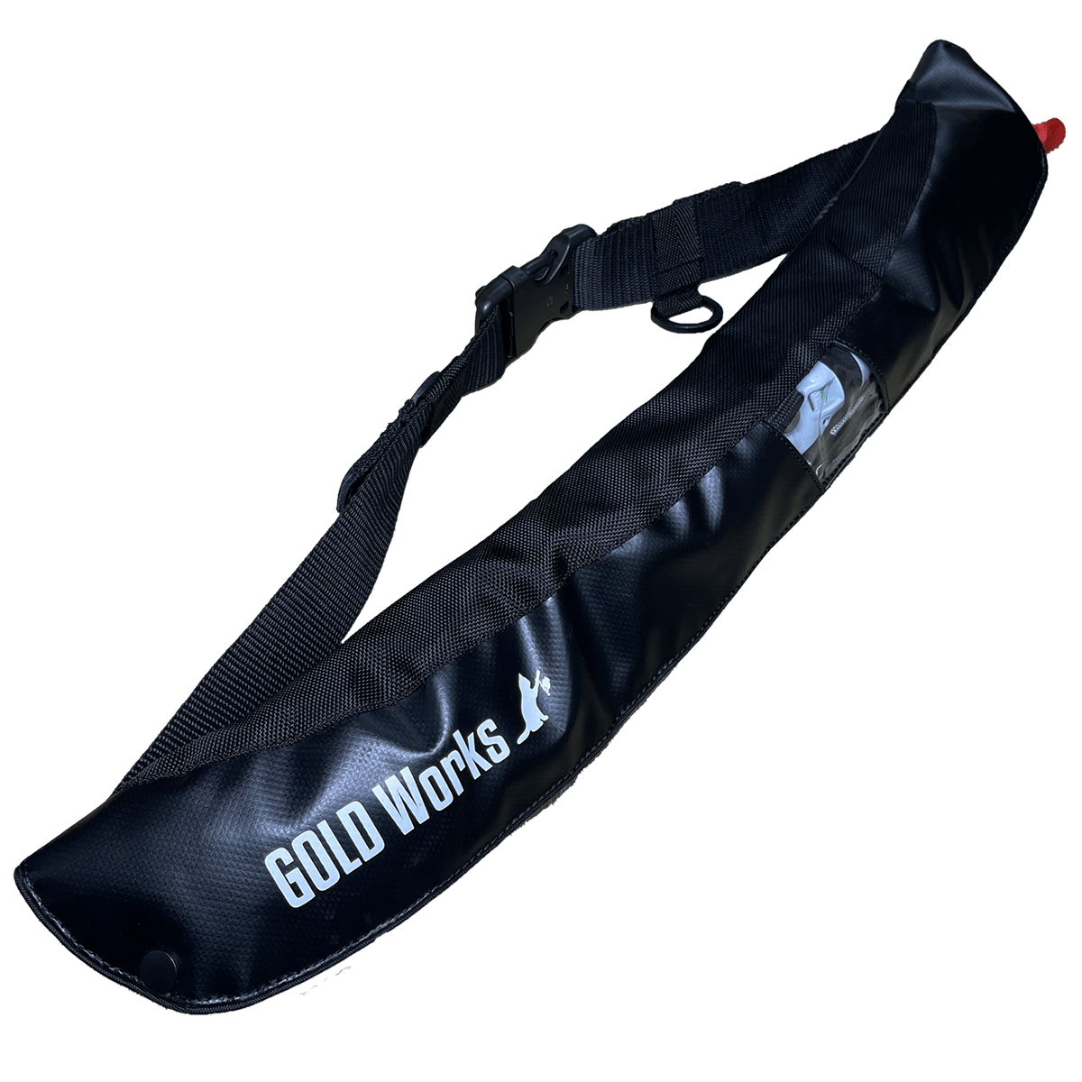 GOLDWorks ロゴ 膨脹式 ウエストライフジャケット ブラック GOLDWorks ロゴ 膨脹式 ウエストライフジャケット ブラック