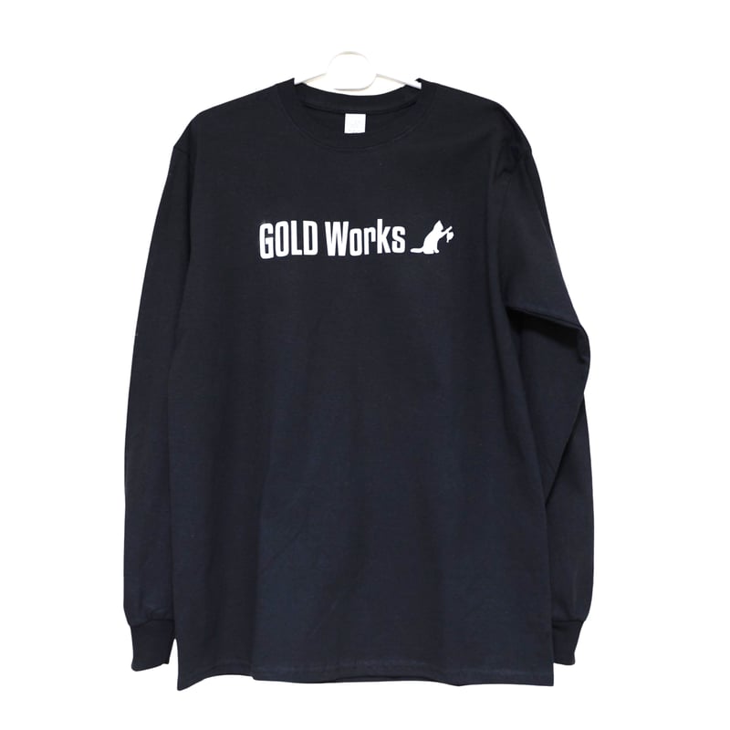 ゴールドワークスロゴ ロングTシャツ ウルトラコットン ブラック ゴールドワークスロゴ ロングTシャツ ウルトラコットン ブラック