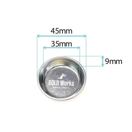 GOLDWorks レーザーロゴメンテナンスプレート（小皿）　10枚セット