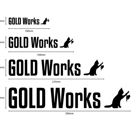 GOLDWorks Logo sticker【ゴールドワークス ロゴステッカー 】