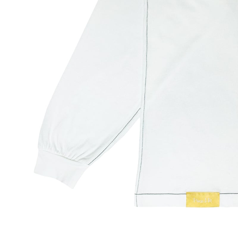 トップス ARAKI long T-shirt 24SS Women's Long-sleeve nylon T-shirt with lyrics print | Yellow