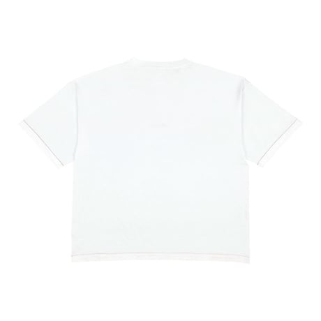 Arabic Oversized cut off T-shirt / White