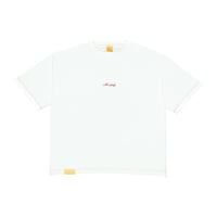Arabic Oversized cut off T-shirt / White