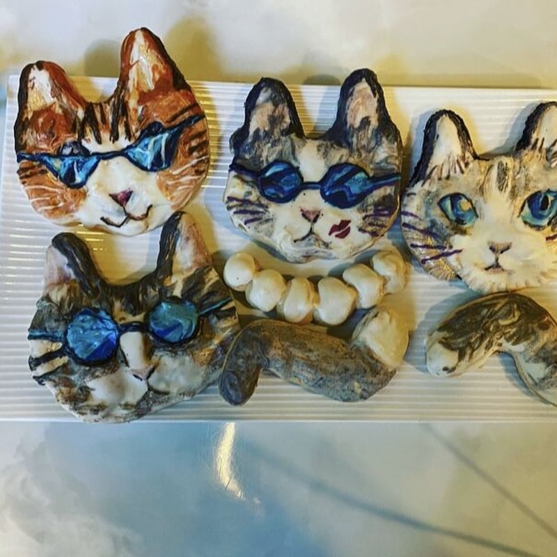 パール(リボン)、尻尾付き猫飾り | いちょうの木