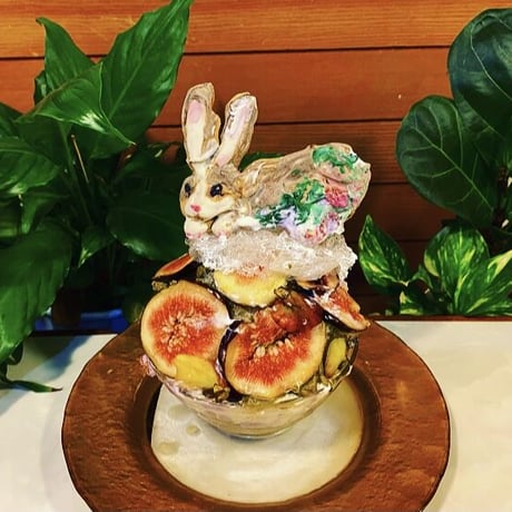 最後のいちじくとうさぎ(パッチワーク敷布団風)