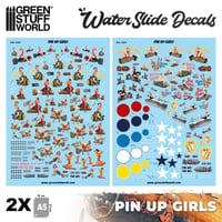 ウォータースライドデカール ピンナップガールズセット PIN-UP GIRLS DECAL