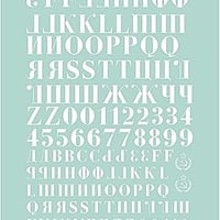 キリル アルファベット デカール スタイルB CYRILLIC ALPHABET DECAL  STYLE B