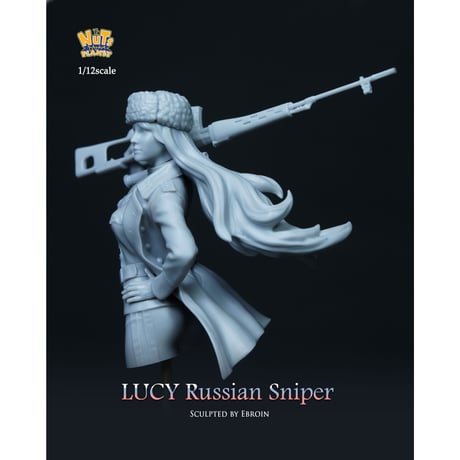 1:12 ロシア最凶の女狙撃兵ルーシー 胸像  LUCY Russian Sniper BUST