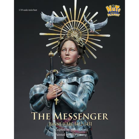 1:10 "神の使者"ジャンヌ・ダルク 1412-1431(半身像) THE MESSENGER BUST