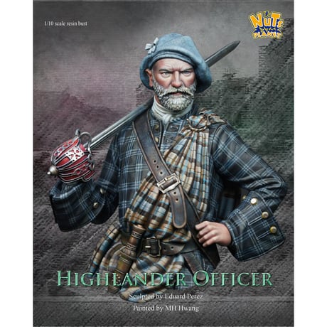 1:10 ハイランダー指揮官(胸像) THE HIGHLANDER OFFICER BUST