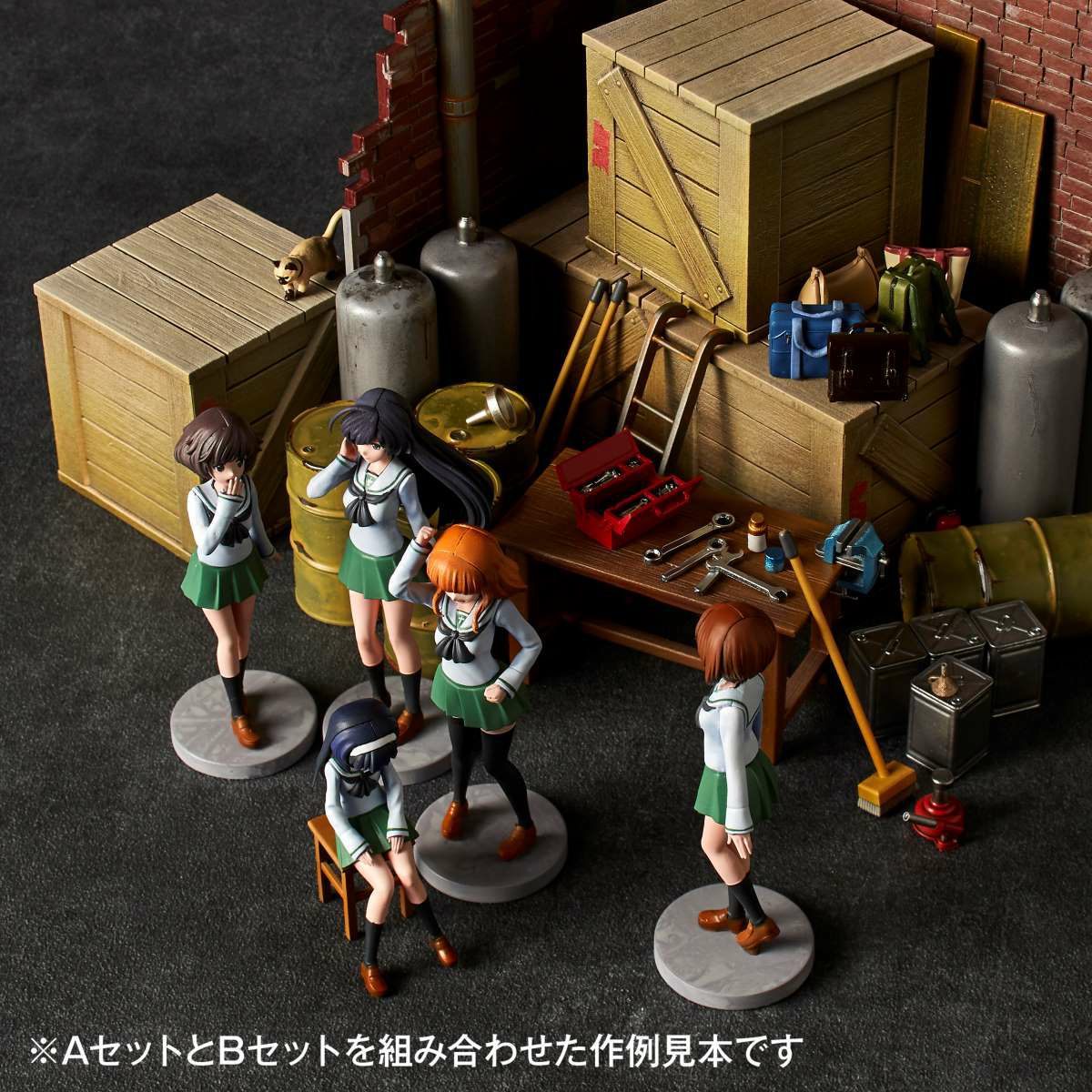 ARTPLA ガールズ＆パンツァー 最終章 ガレージセット[A