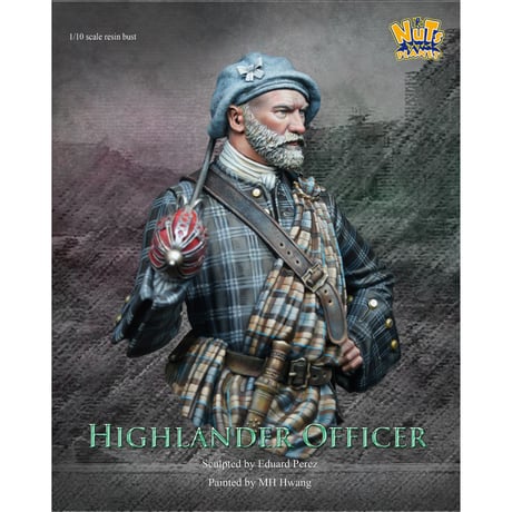 1:10 ハイランダー指揮官(胸像) THE HIGHLANDER OFFICER BUST