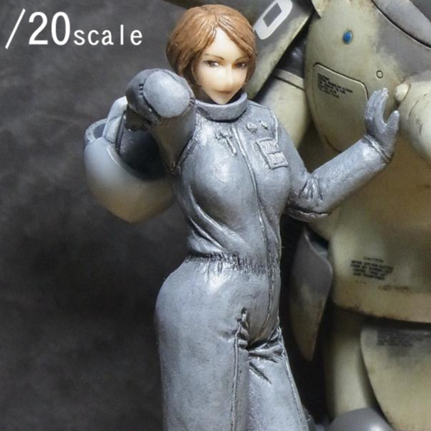 Ma.K. 赤毛のエース ロペスの貴子 傭兵軍女性パイロット1/20 3点セット Ma.K. 赤毛のエース ロペスの貴子 傭兵軍女性パイロット1/20 3点セット