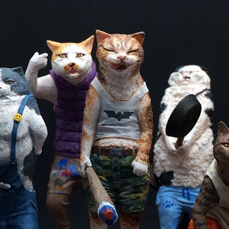 family cats　0728 family cats 0728 The Daintypaw Cats | Small Animal Figurines | Li