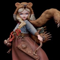 1:10 モクザ「クマ族の巫女」　MOKUZA