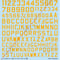 Ma.K. CODE LETTERS DECAL SET  [YELLOW]