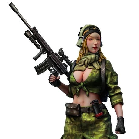 軍装少女 GIRL IN MILITARY UNIFORM