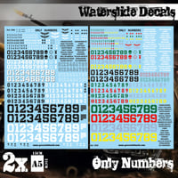 ウォータースライドデカール アラビア数字 ONLY NUMBERS DECAL