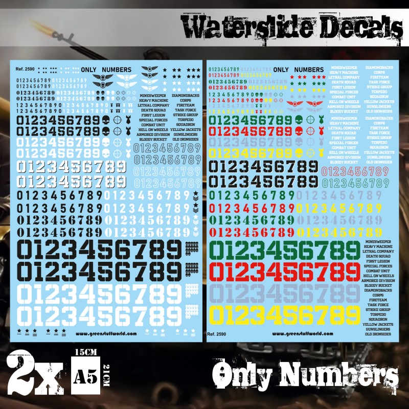 ウォータースライドデカール アラビア数字 ONLY NUMBERS DECAL | toner ウォータースライドデカール アラビア数字 ONLY NUMBERS DECAL | toner