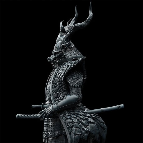 干支ノ武者[辰] 組み立て式固定プラスチックモデルキット【REPRODUCTION・再生産】