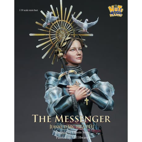 1:10 "神の使者"ジャンヌ・ダルク 1412-1431(半身像) THE MESSENGER BUST