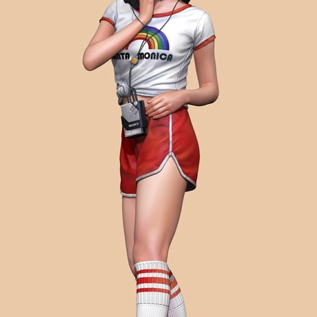 シティガールズNo.２ アリカ ローラースケートの少女 1980年代  ARIKA 1980s Roller Skating Girl