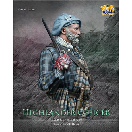 1:10 ハイランダー指揮官(胸像) THE HIGHLANDER OFFICER BUST