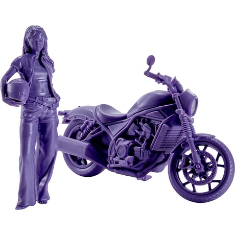 [SHIPPING AT DEC] PLAMAX MF-101 Rider's portrait Honda Rebel 1100 ラベンダー/ワインレッド/ネイビー