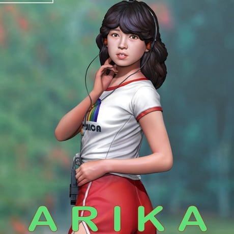 シティガールズNo.２ アリカ ローラースケートの少女 1980年代  ARIKA 1980s Roller Skating Girl