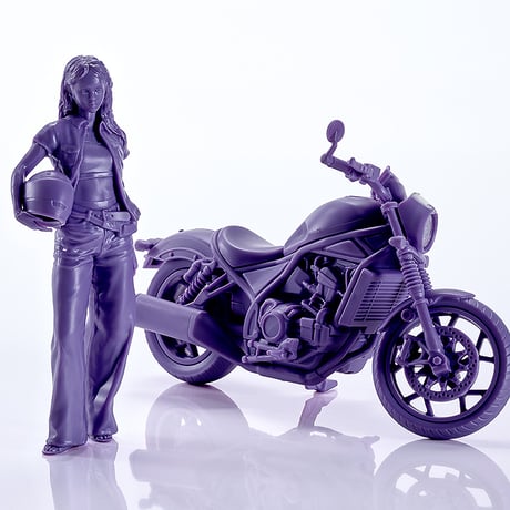 [SHIPPING AT DEC] PLAMAX MF-101 Rider's portrait Honda Rebel 1100 ラベンダー/ワインレッド/ネイビー
