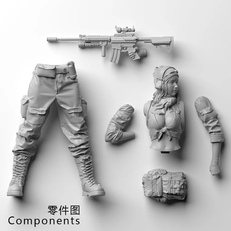 軍装少女 GIRL IN MILITARY UNIFORM