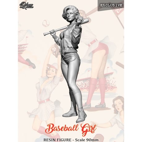 90mm BASEBALL GIRL Excluisve