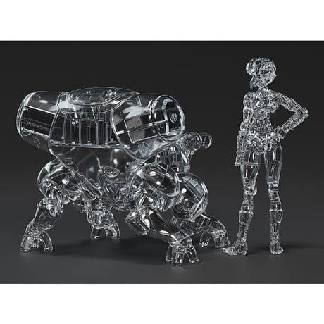 [SHIPPING AT OCT] PLAMAX minimum factory MF-96 草薙素子 with フチコマ 光学迷彩Ver.