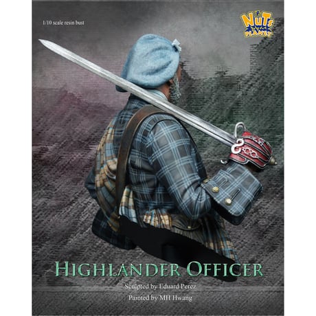 1:10 ハイランダー指揮官(胸像) THE HIGHLANDER OFFICER BUST
