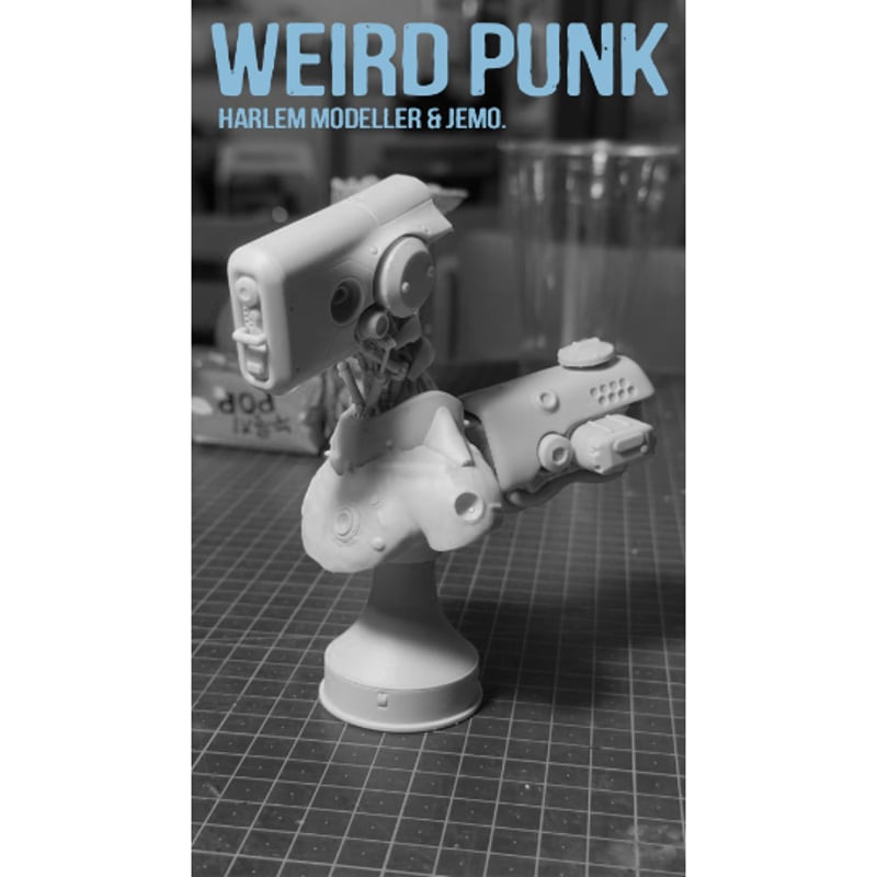 芸術品 アメリカン チョッパーバイク タトゥー ファンキーおやじ フィギュア 1:6 WEIRD PUNK 