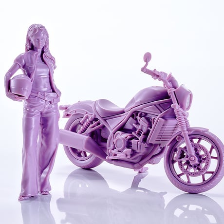 [SHIPPING AT DEC] PLAMAX MF-101 Rider's portrait Honda Rebel 1100 ラベンダー/ワインレッド/ネイビー