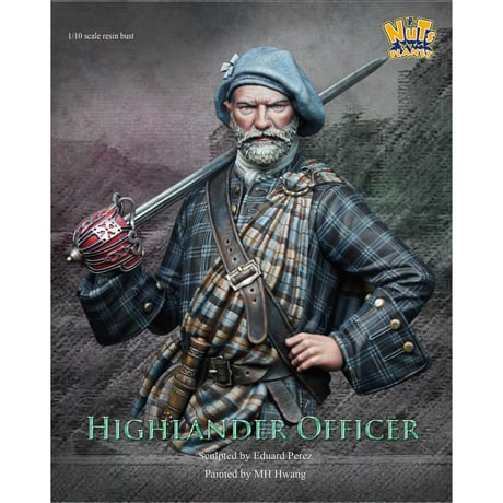 1:10 ハイランダー指揮官(胸像) THE HIGHLANDER OFFICER BUST
