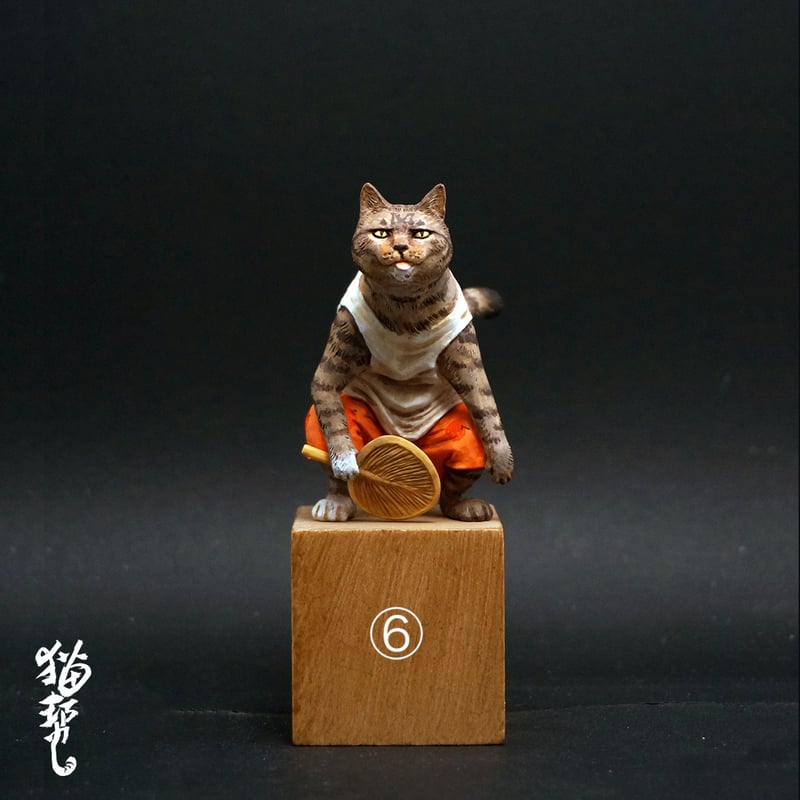 立体・オブジェ Winter journey - vintage cats ver.1 マトリョーシカ アニマル オブジェ 5個組 クリスマス 逸品 洋風 動物