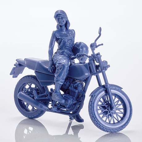 [SHIPPING AT DEC] PLAMAX MF-103 Rider's portrait Honda FTR 223 レッド/ブルー/ホワイト