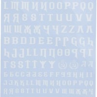 キリル アルファベット デカール スタイルA CYRILLIC ALPHABET DECAL  STYLE A