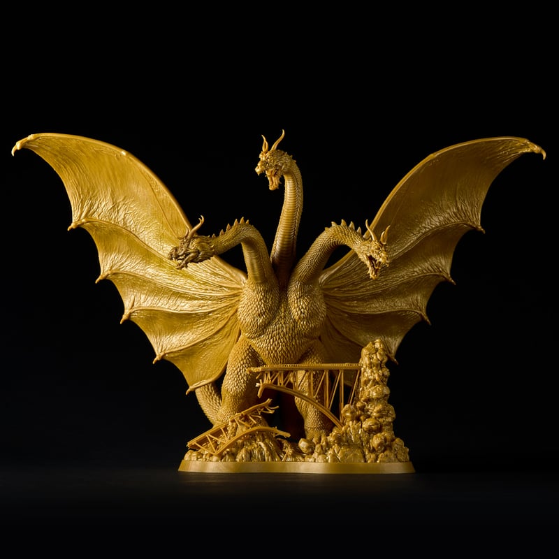 ポ*ラ様 ベアモデル　キングギドラ SHIPPING AT AUG] ARTPLA SCULPTURE WORKS キングギドラ