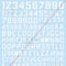 Ma.K. CODE LETTERS DECAL SET  (WHITE)