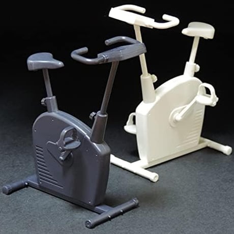 1:12 エアロバイク（ホワイト・ダークグレー２色セット）AERO BIKE (WHITE・DARK GREY  2 colour set)