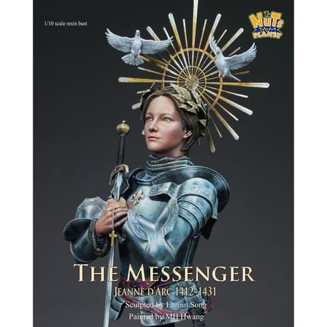 1:10 "神の使者"ジャンヌ・ダルク 1412-1431(半身像) THE MESSENGER BUST
