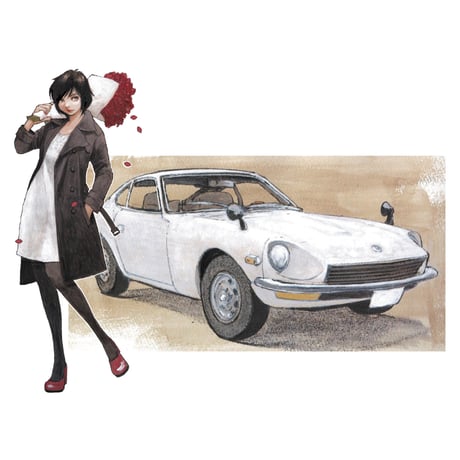 [SHIPPING AT JUN] 1:24 「旧車GIRLS」 ﾀﾞｯﾄｻﾝ 240Z w/ﾌｨｷﾞｭｱ