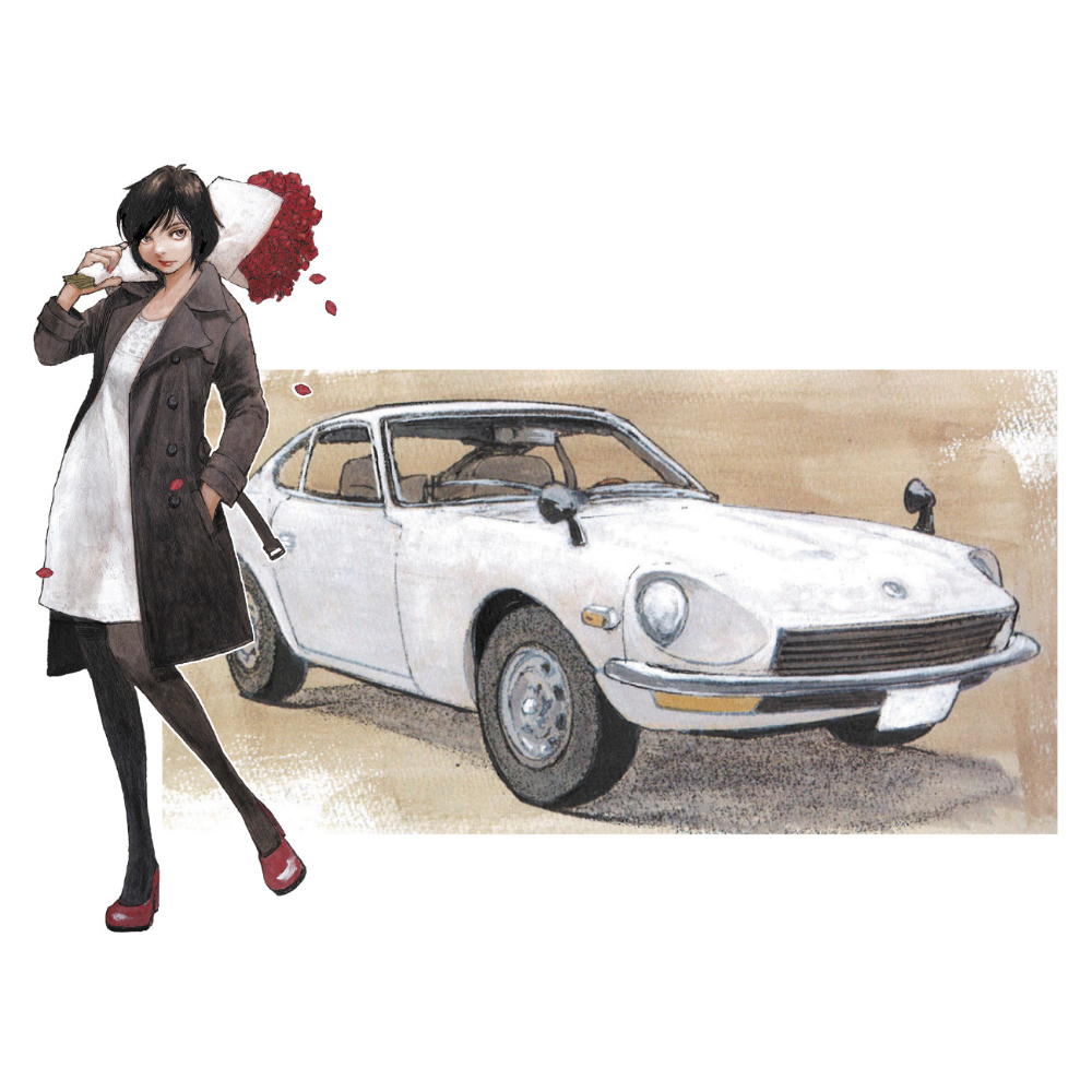 SHIPPING AT JUN] 1:24 「旧車GIRLS」 ﾀﾞｯﾄｻﾝ 240Z w/