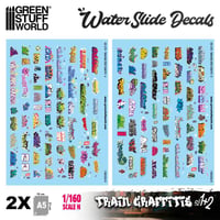 ウォータースライドデカール 1:160 Nグラフィティ（落書き）デカールセット N GRAFFITIS DECAL SET