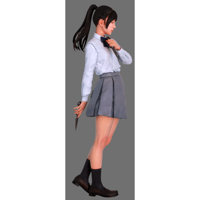 1:8 JKクナイ KUNAIアトリエイットレジンフィギュア GW0804 1/8 JKクナイ 情景フィギュア atelieriT