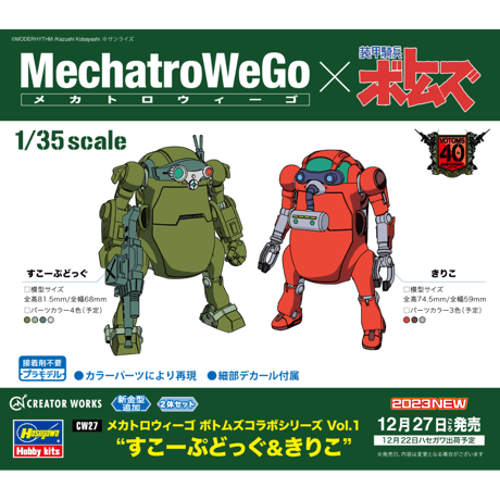 1:35 メカトロウィーゴ  ボトムズコラボシリーズ Vol.1 “すこーぷどっぐ&きりこ”